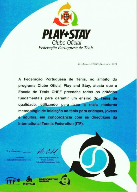 Certificado Play and Stay FPT